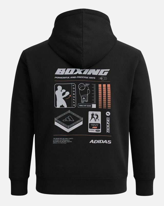 Adidas Hoodie Boxing Graphic Line - Schwarz