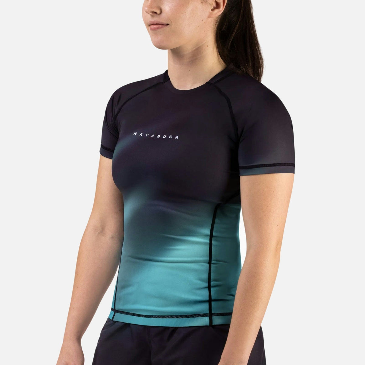 Hayabusa Rashguard Apex Nova Kurzarm Damen - Petrol