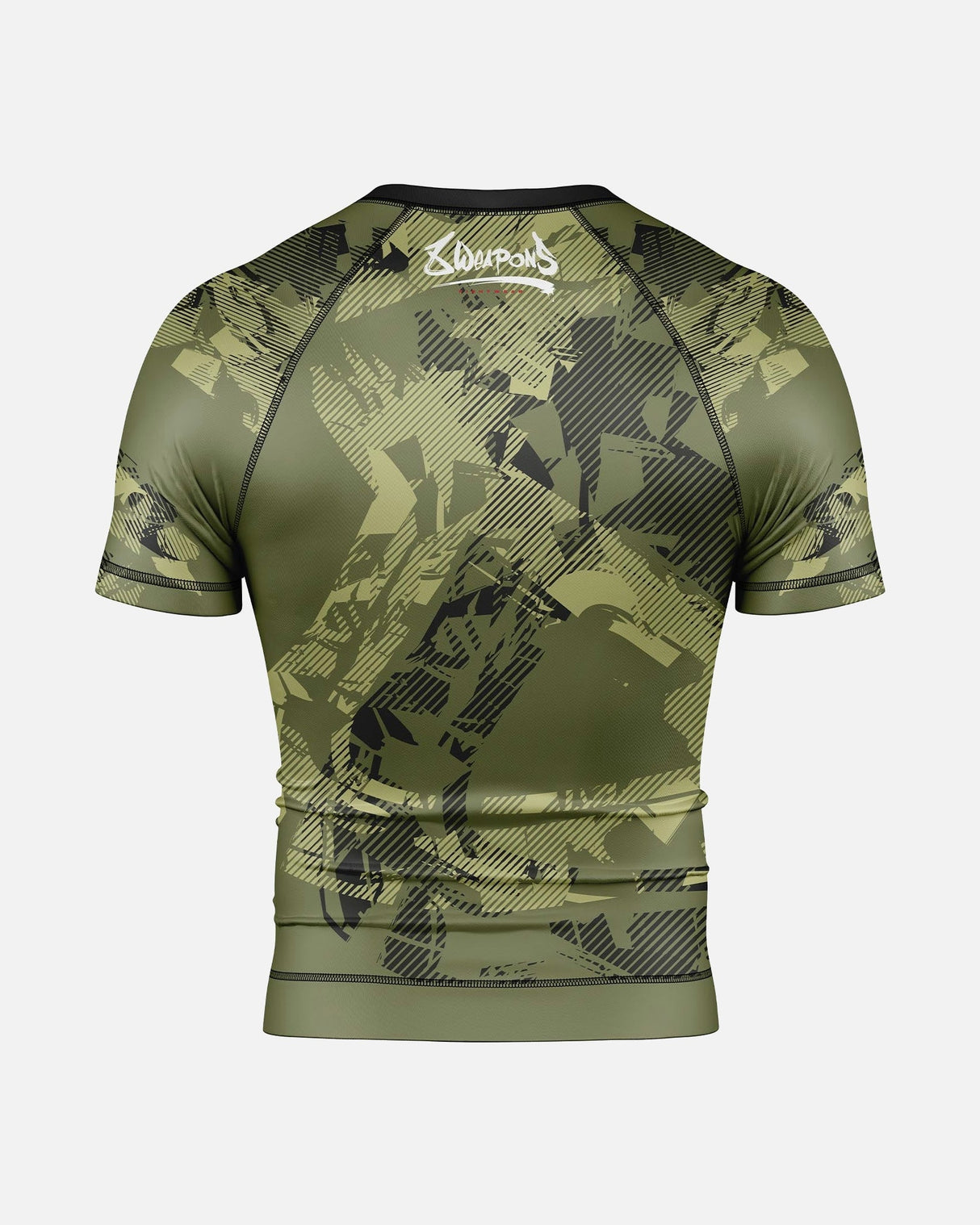 8 WEAPONS Rashguard Hit 2.0 - Oliv/Schwarz