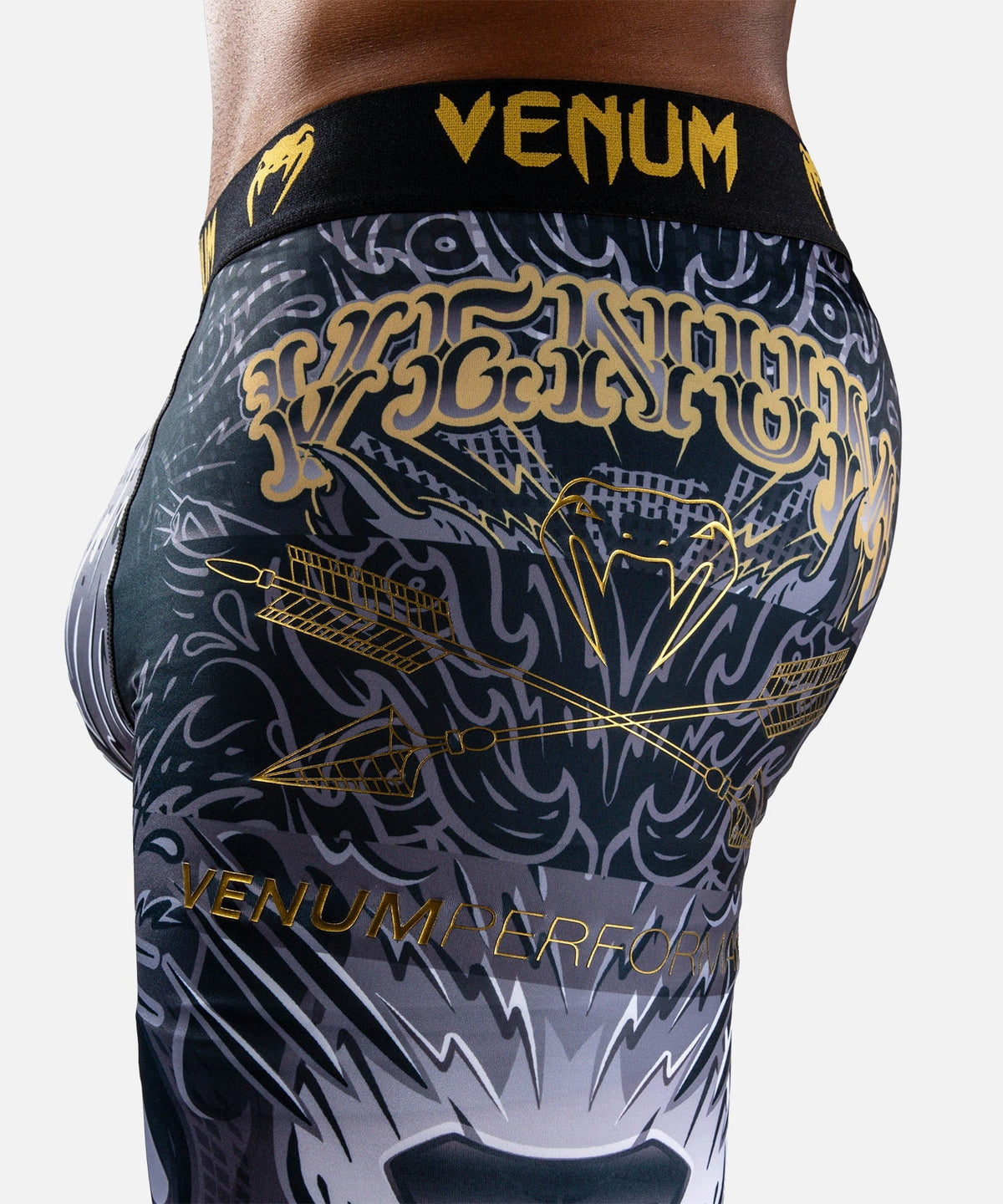 Venum Kompressionshose Wolf Atak - Schwarz/Grau