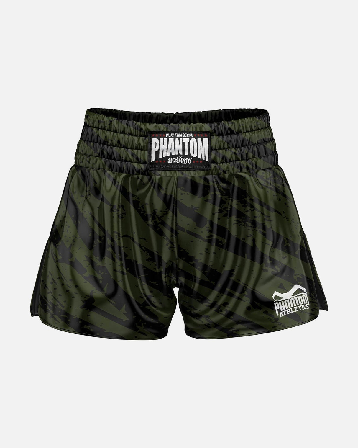 Phantom Athletics Muay Thai Shorts Tiger Camo - Grau
