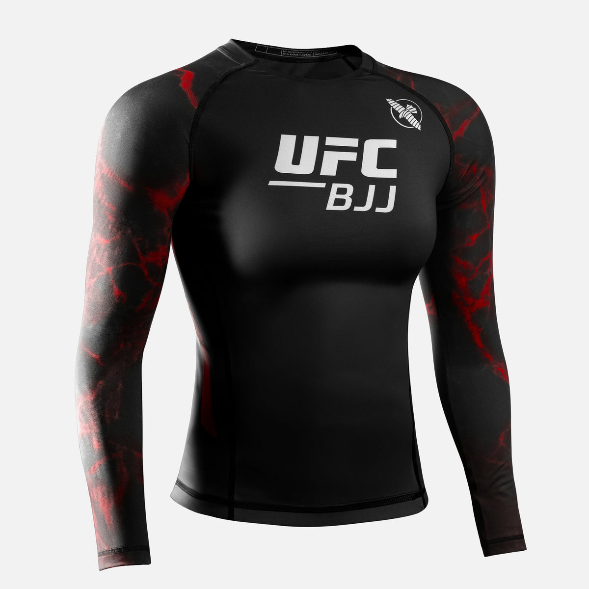 Hayabusa x UFC BJJ Rashguard Lange Ärmel Damen - Schwarz/Rot