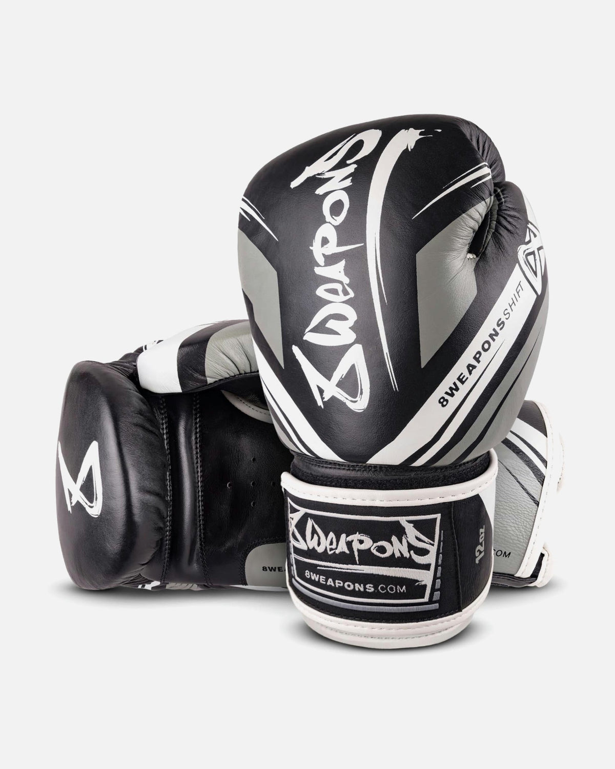 8 WEAPONS Boxhandschuhe Shift - Schwarz/Weiß