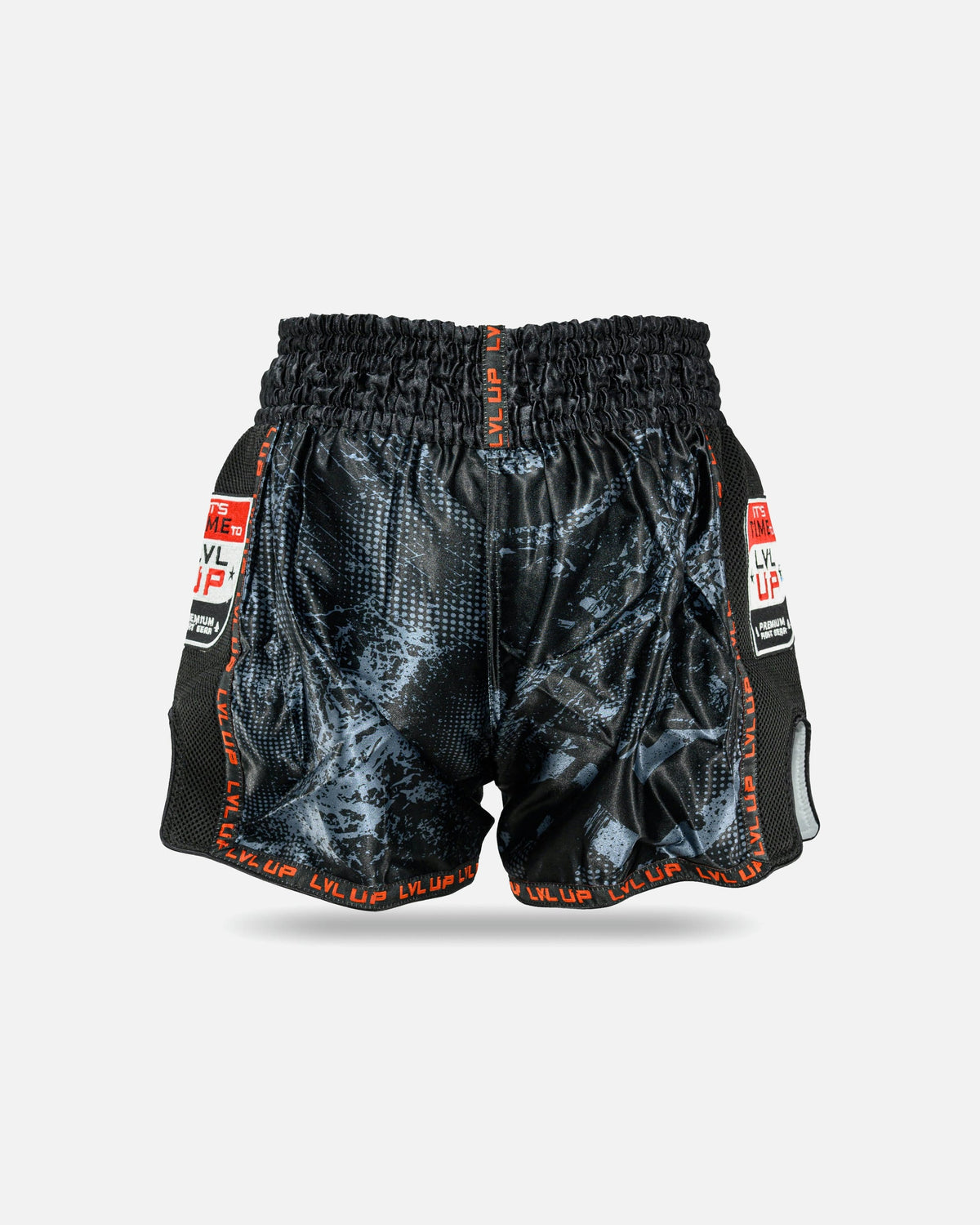 LVL UP Muay Thai Shorts Stadium - Schwarz