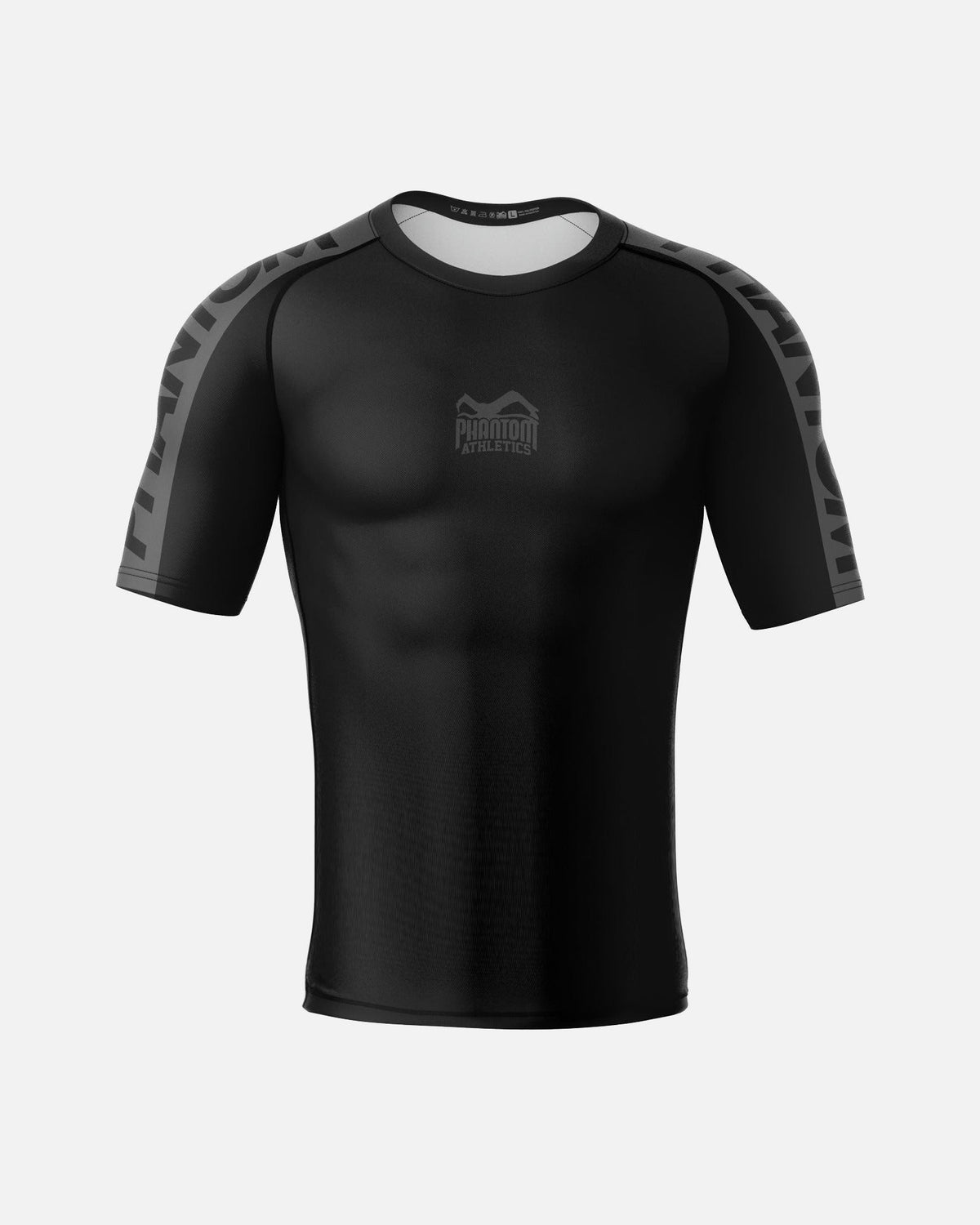 Phantom Athletics Rashguard EVO Apex Kurzarm - Schwarz/Grau