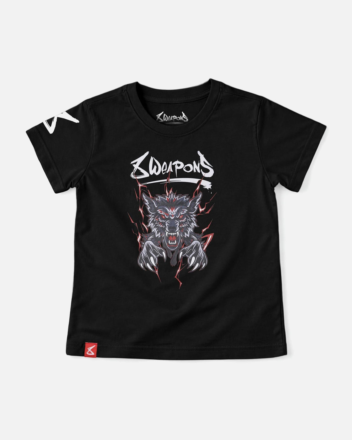 8 WEAPONS T-Shirt Beastial Wolf - Schwarz/Rot