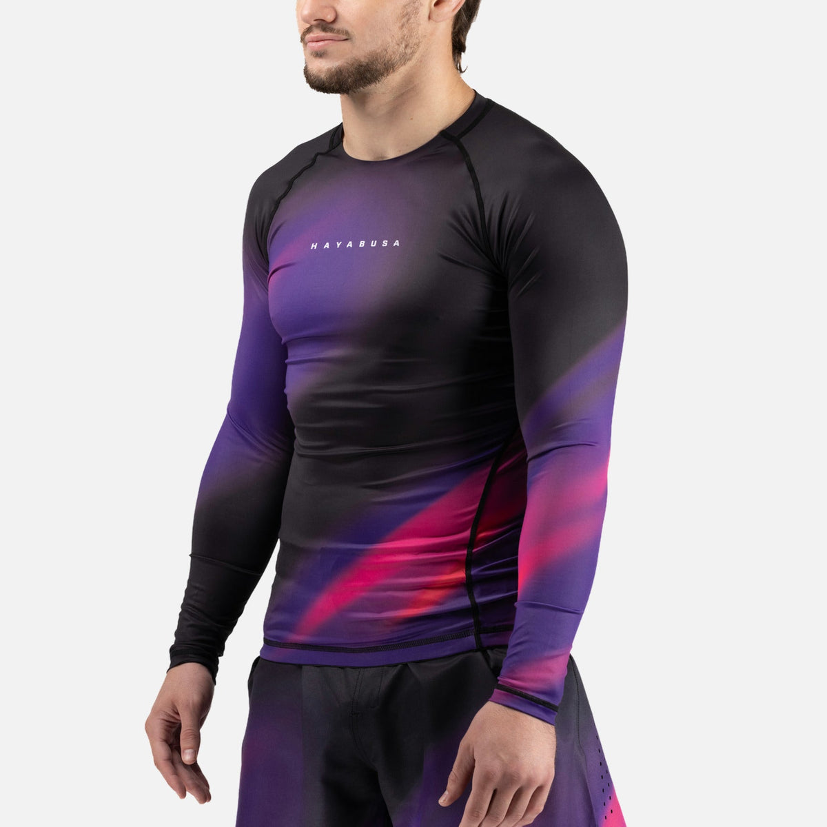 Hayabusa Rashguard Apex Nova Lange Ärmel - Ultraviolett Lila