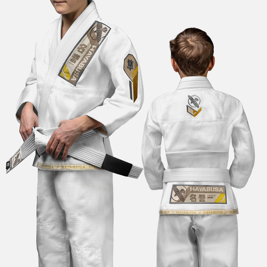 Hayabusa BJJ Gi Ascend Kinder - Weiß