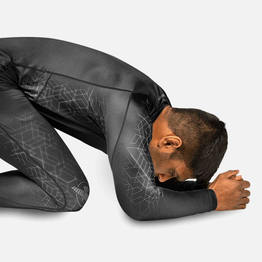 Hayabusa Rashguard Geo Lange Ärmel - Grau