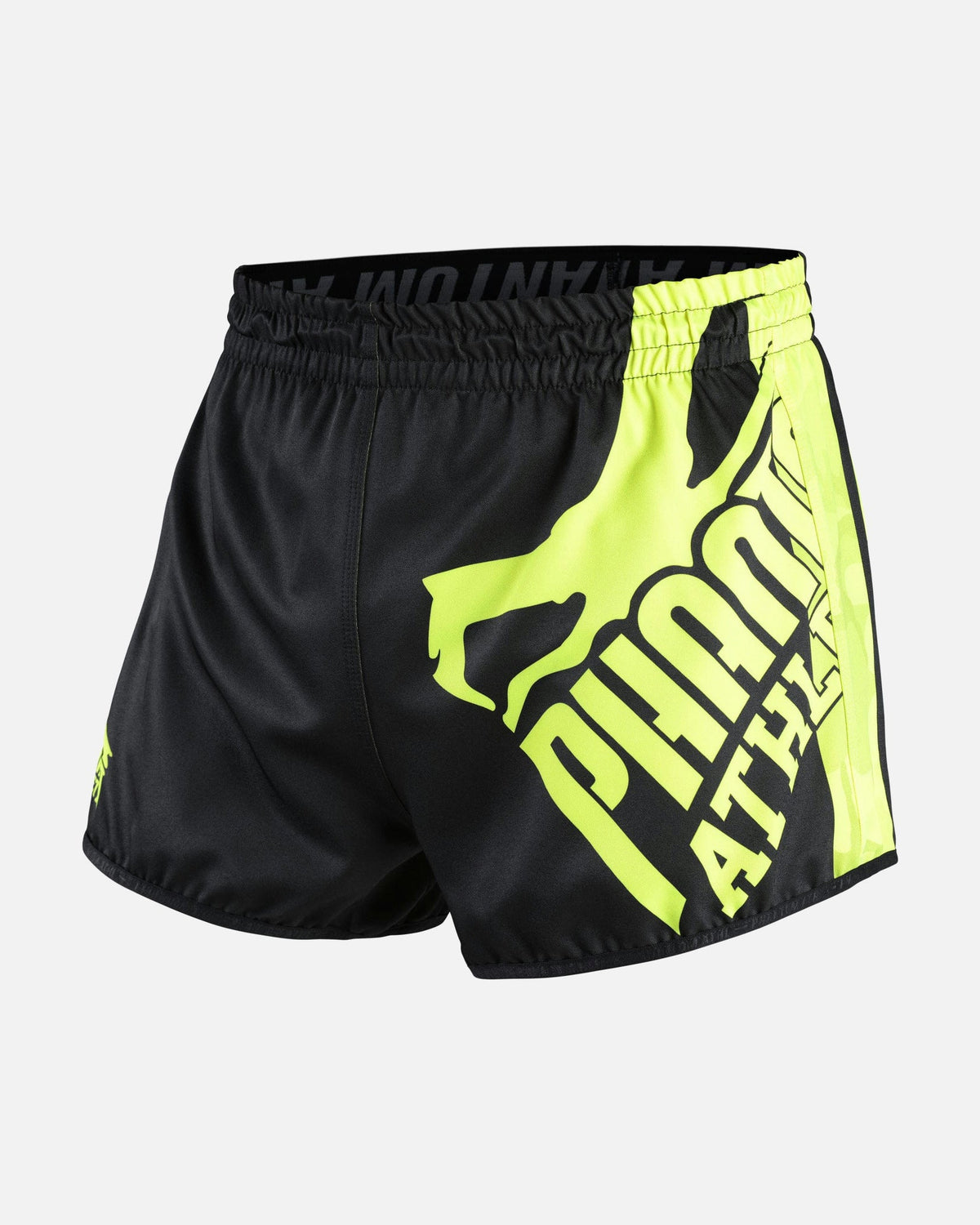 Phantom Athletics Muay Thai Shorts Revolution - Schwarz/Neon