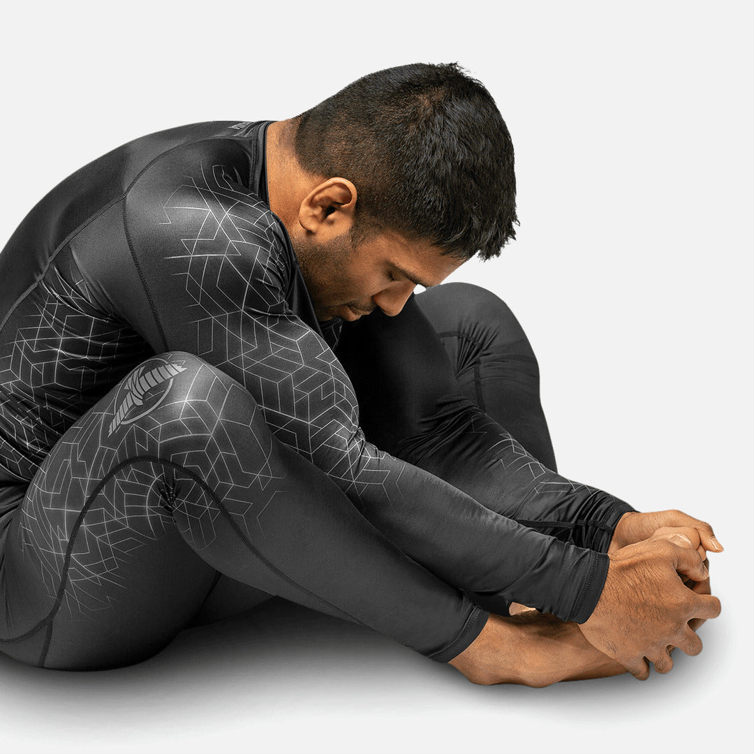 Hayabusa Kompressionsshorts Geo - Grau