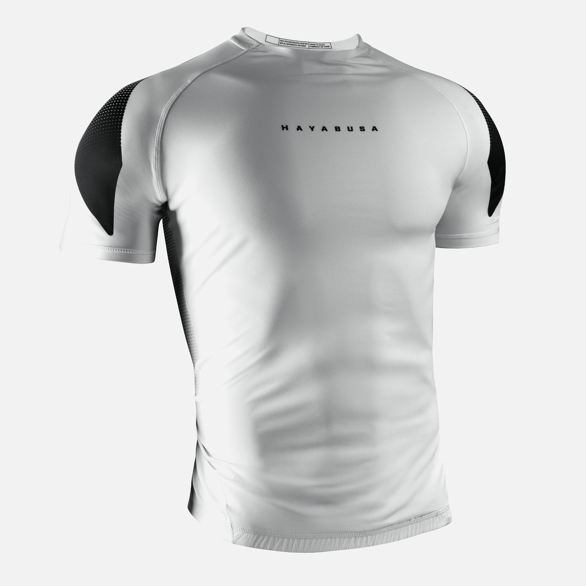 Hayabusa Rashguard Pro Ranked Kurzarm - Weiß