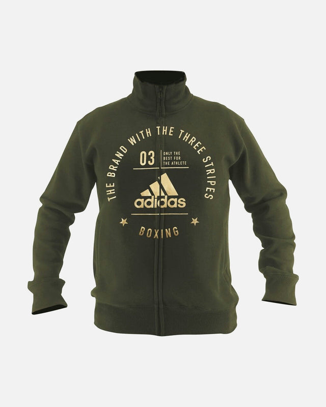 Adidas Trainingsjacke Community Boxing - Grün/Gold