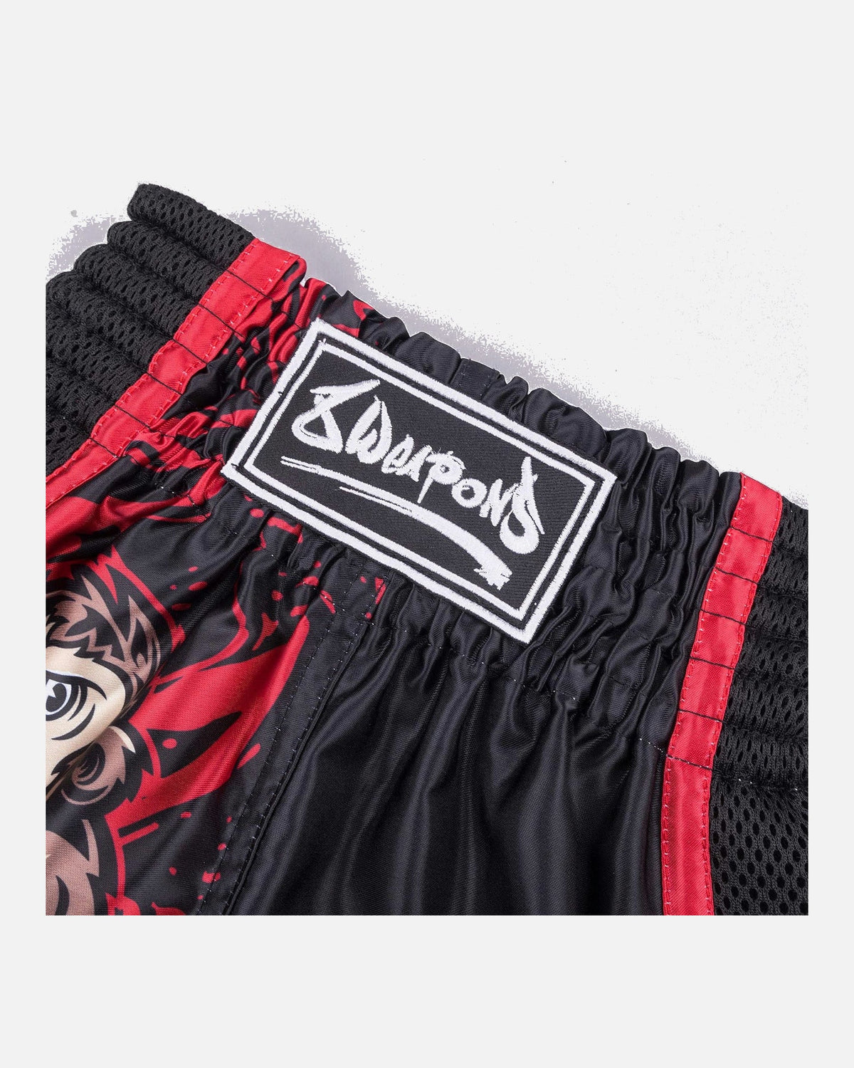 8 WEAPONS Muay-Thai-Shorts Joe - Schwarz/Rot