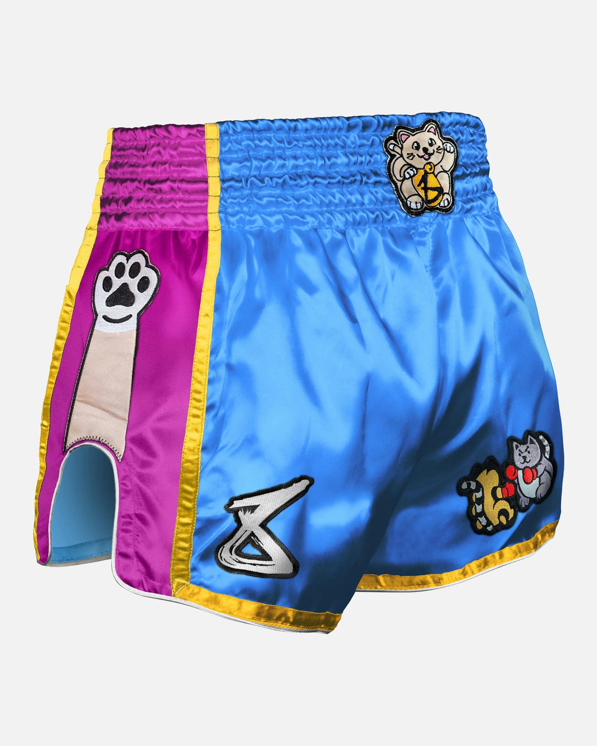 8 WEAPONS Muay Thai Shorts Meow Thai - Blau/Lila