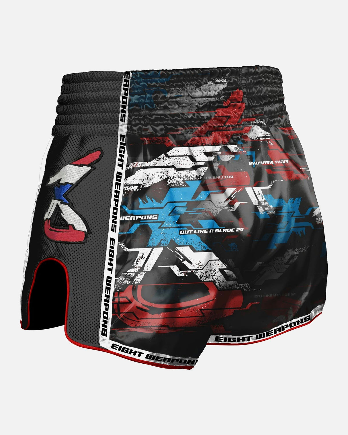 8 WEAPONS Muay Thai Shorts Cut Like A Blade 2.0 - Schwarz
