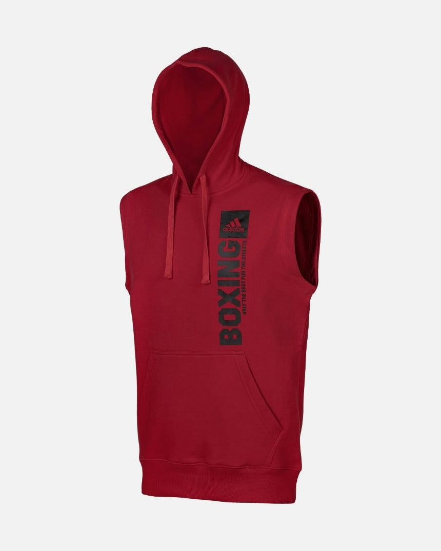 Adidas Hoodie Ärmellos Boxing - Rot/Schwarz