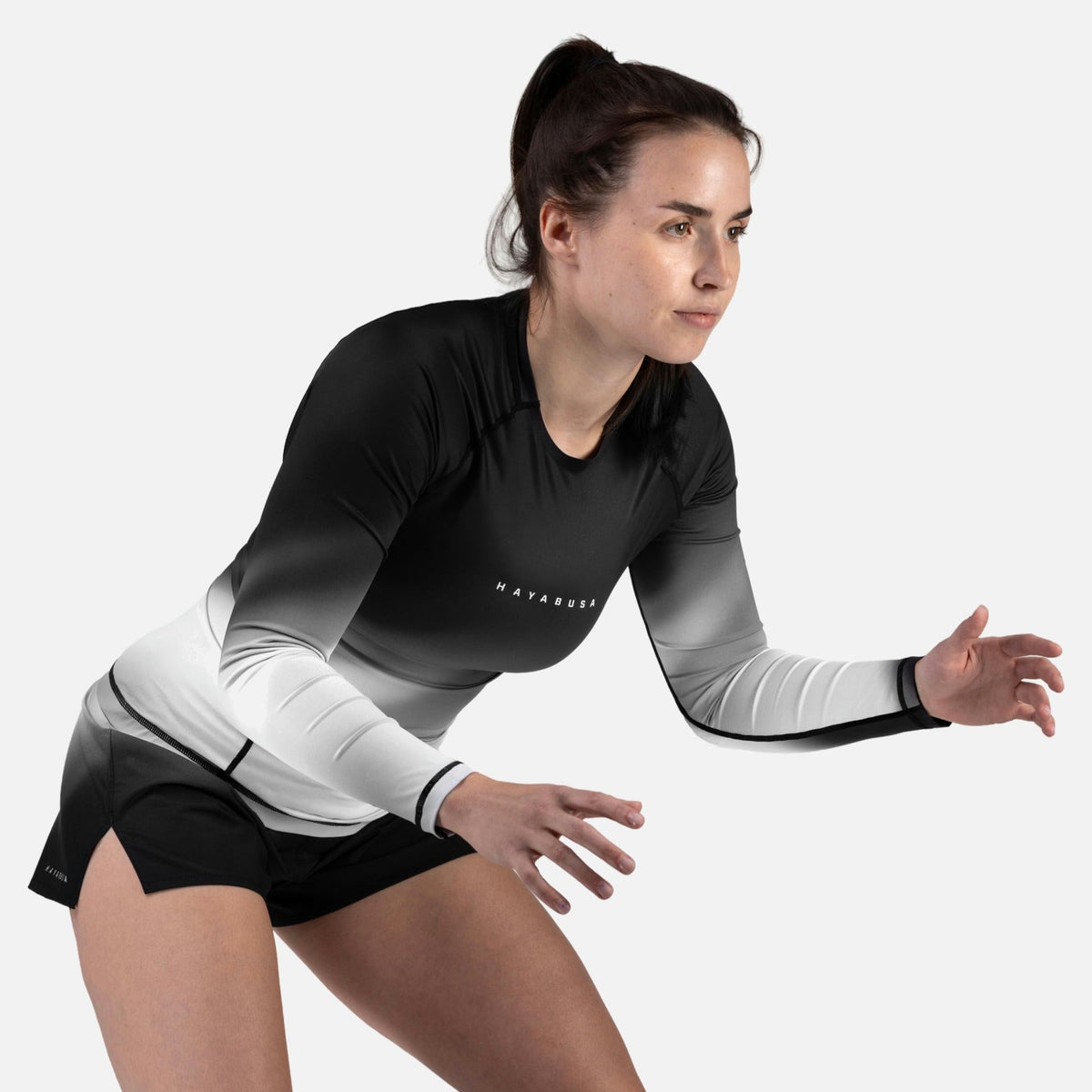 Hayabusa Rashguard Apex Nova Lange Ärmel Damen - Grau