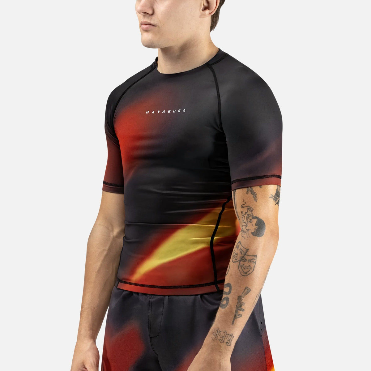 Hayabusa Rashguard Apex Nova Kurzarm - Orange