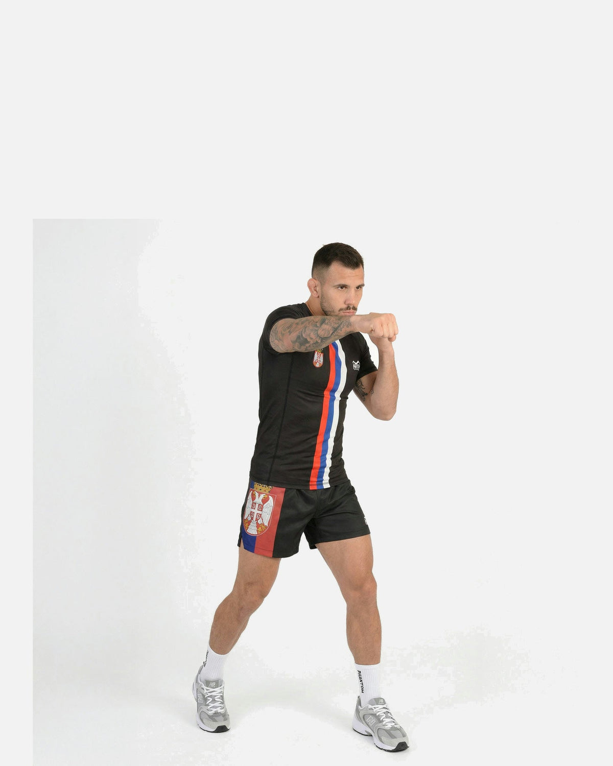 Phantom Athletics Rashguard Team Serbia - Schwarz