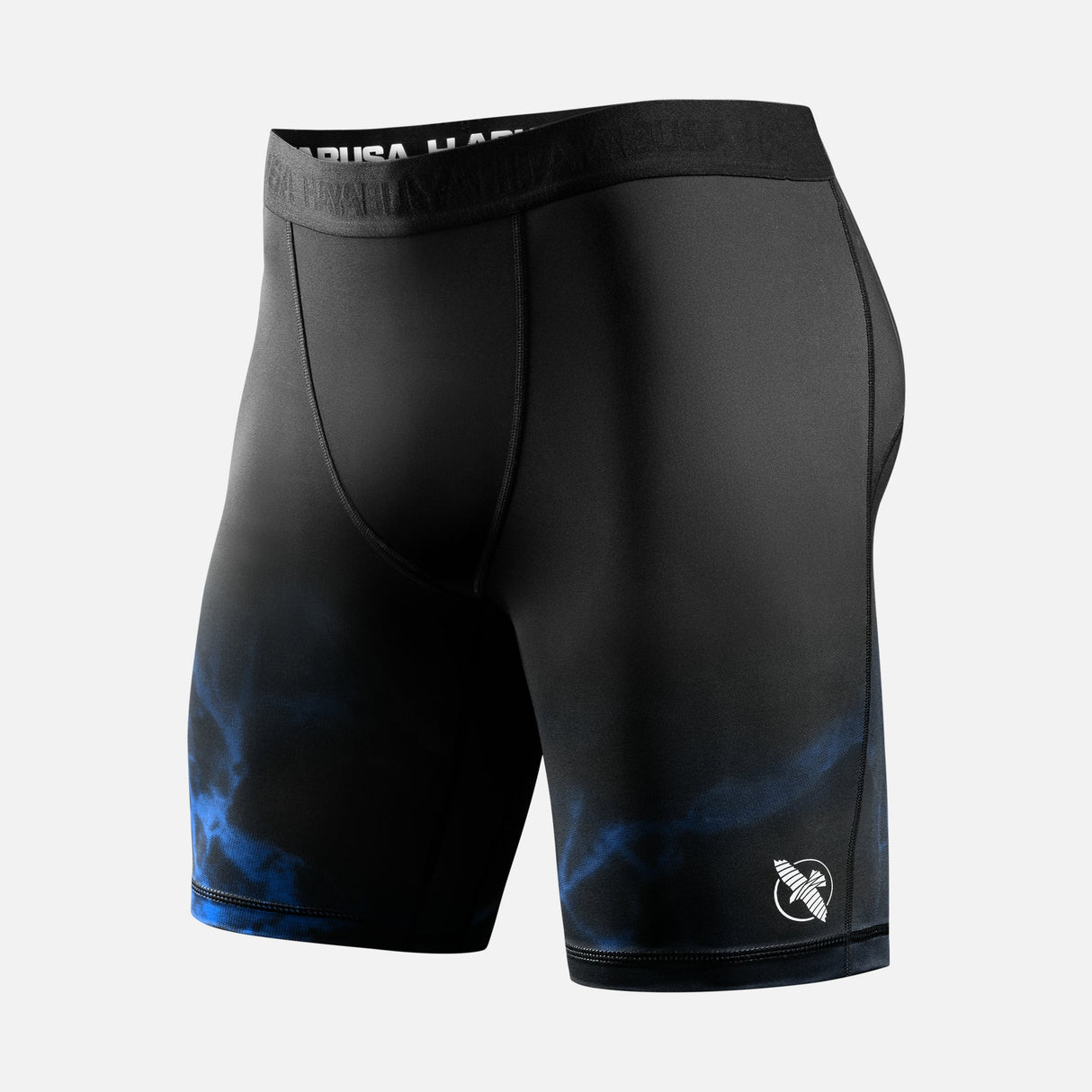 Hayabusa x UFC BJJ Kompressionsshorts - Schwarz/Blau