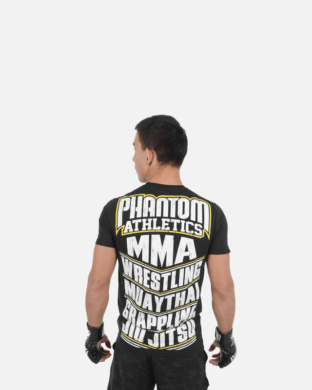 Phantom Athletics T-Shirt MMA Sports - Schwarz