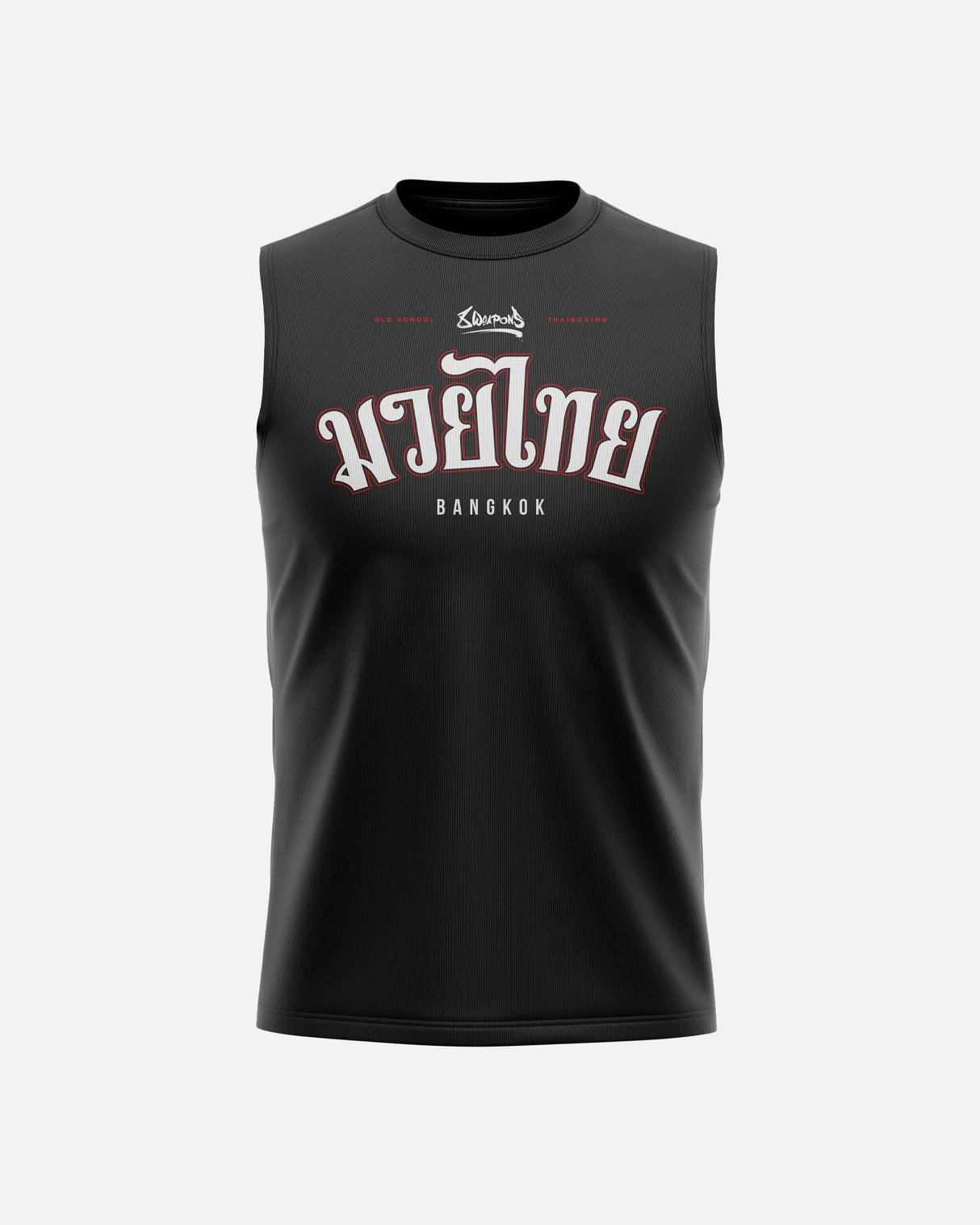 8 WEAPONS Tank Top Bangkok – Schwarz/Weiß