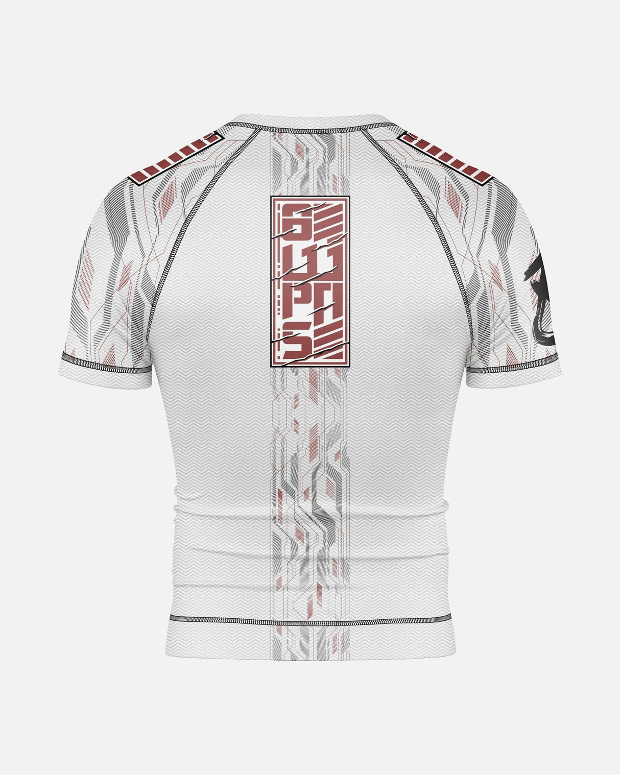 8 WEAPONS Rashguard Samurai 2.0 – Weiß/Rot