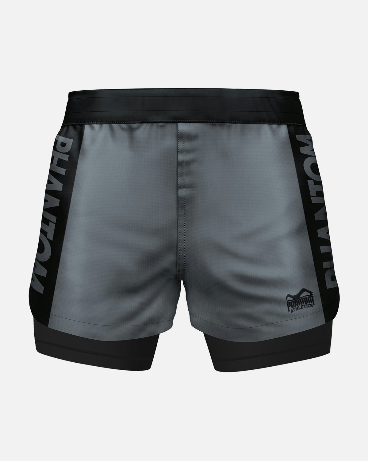 Phantom Athletics Kompressionsshorts Fusion 2in1 Apex - Schwarz/Grau