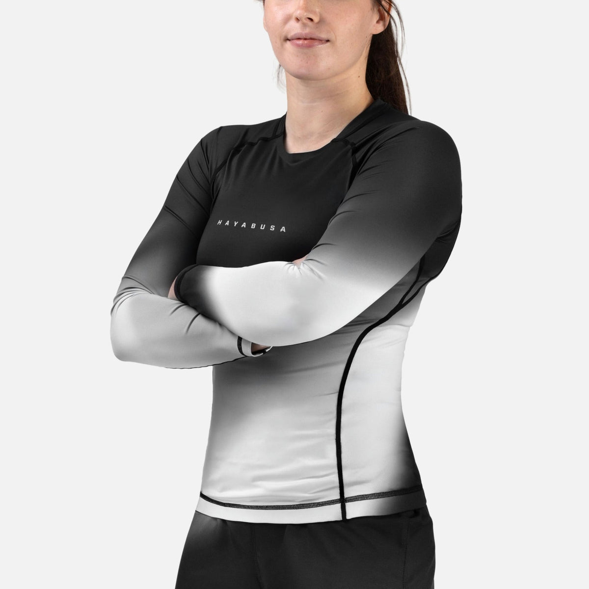 Hayabusa Rashguard Apex Nova Lange Ärmel Damen - Grau