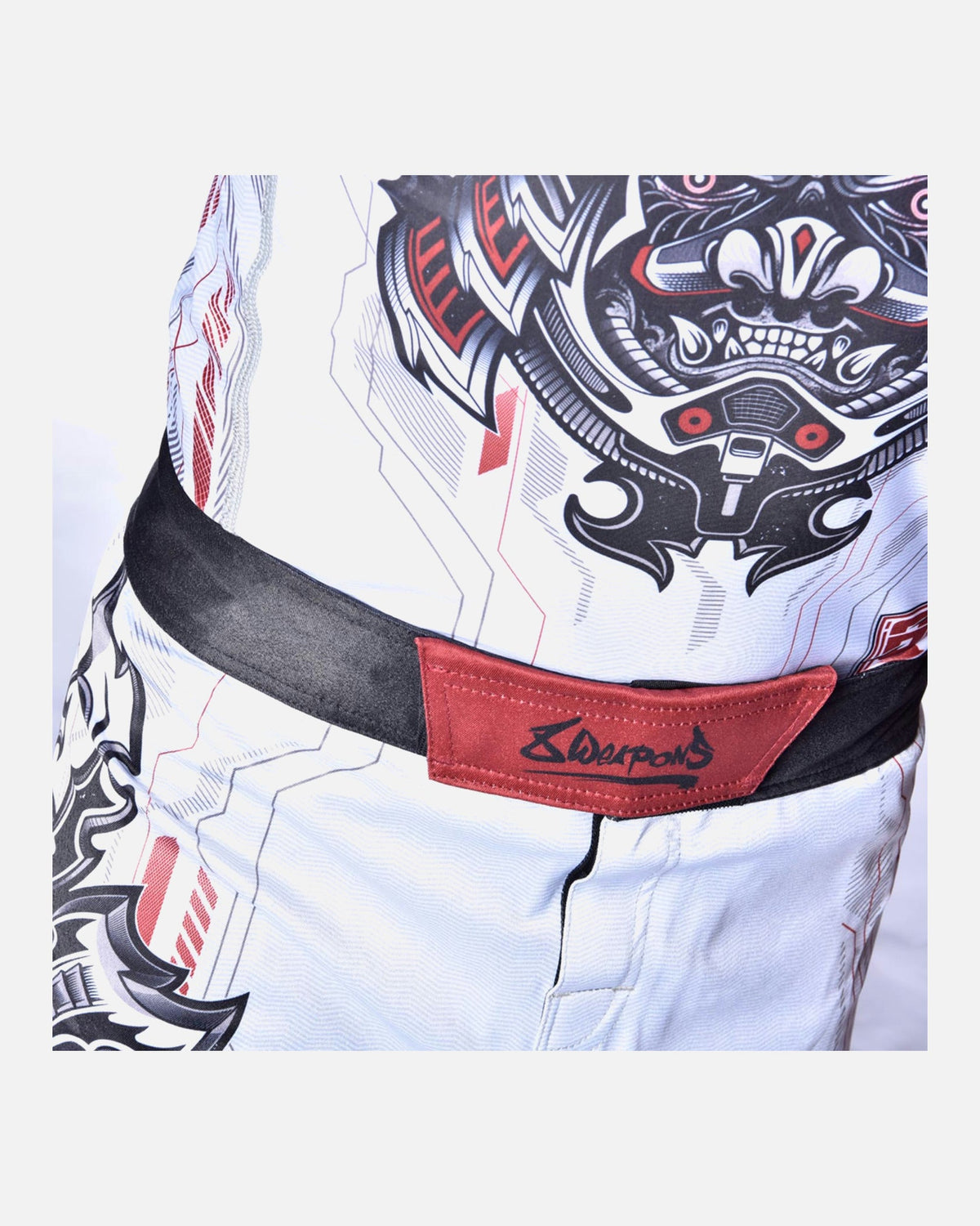 8 WEAPONS Rashguard Samurai 2.0 – Weiß/Rot