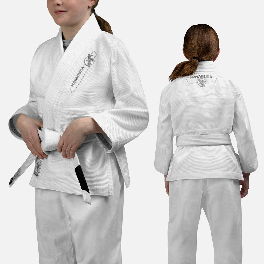 Hayabusa BJJ Gi Essential Kinder - Weiß