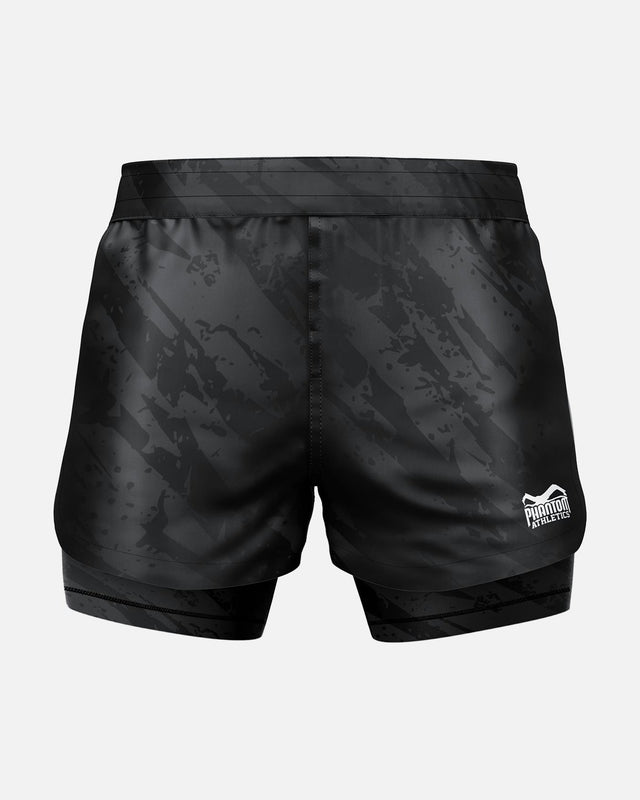 Phantom Athletics MMA Shorts Fusion 2in1 Camo Tiger - Grau