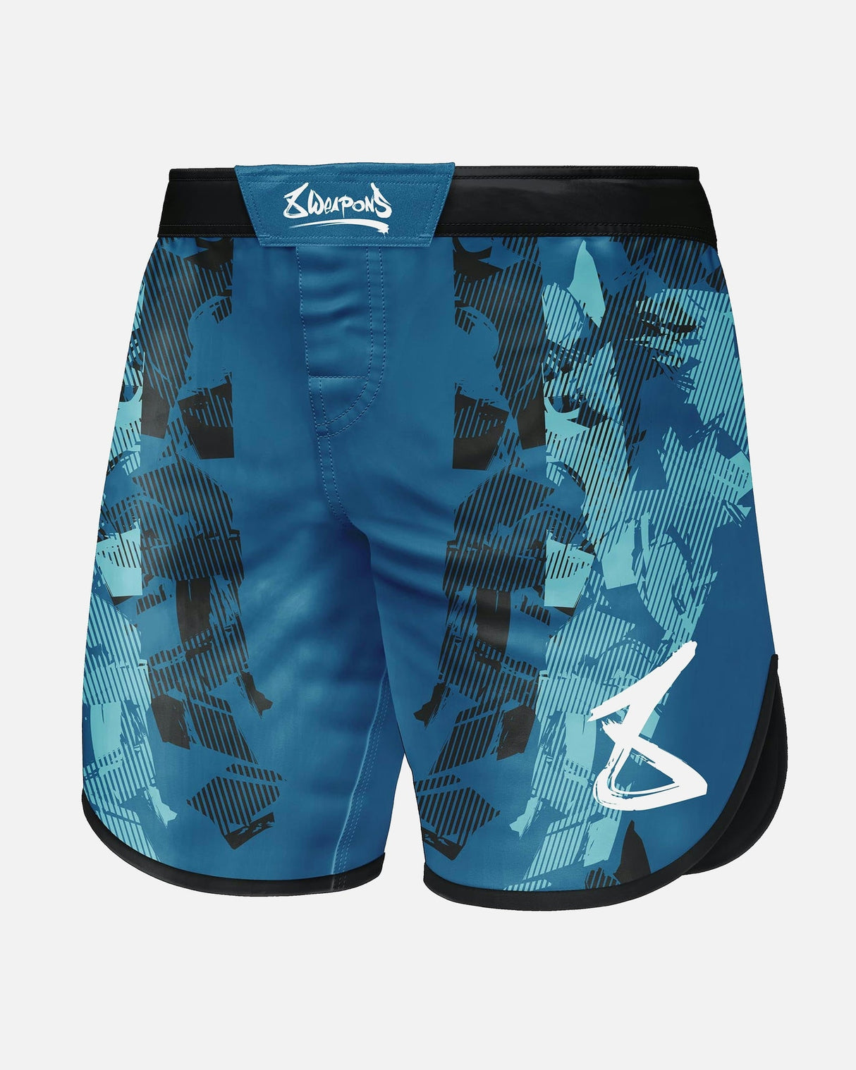8 WEAPONS MMA Shorts Hit 2.0 - Marineblau/Schwarz