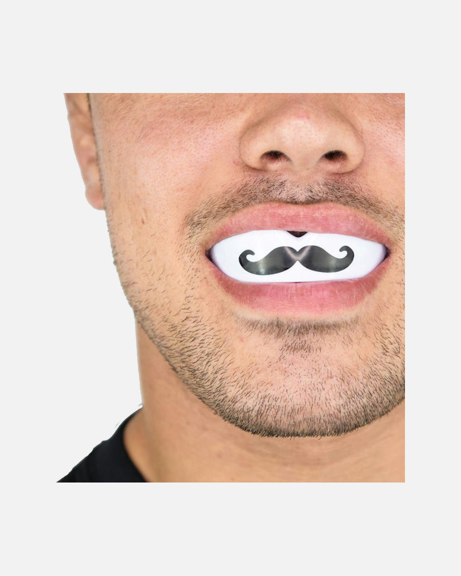 Safejawz Mundschutz Extro-Series Moustache - Schwarz