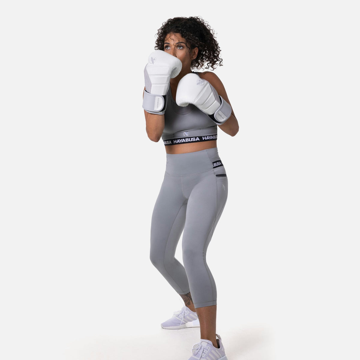 Hayabusa Leggings High Rise 3/4 Damen - Grau