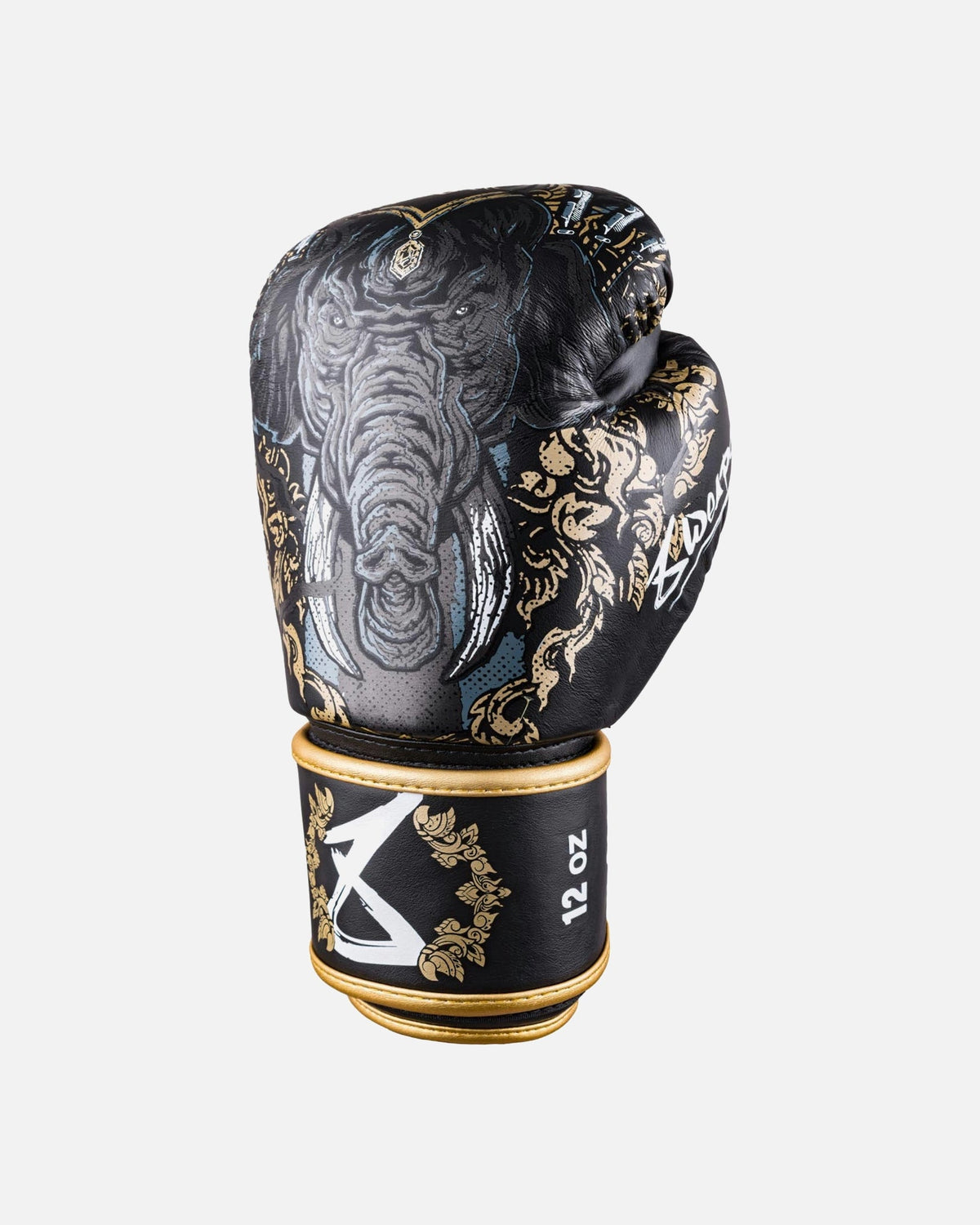 8 WEAPONS Boxhandschuhe Three Elephants 2.0 - Schwarz/Gold