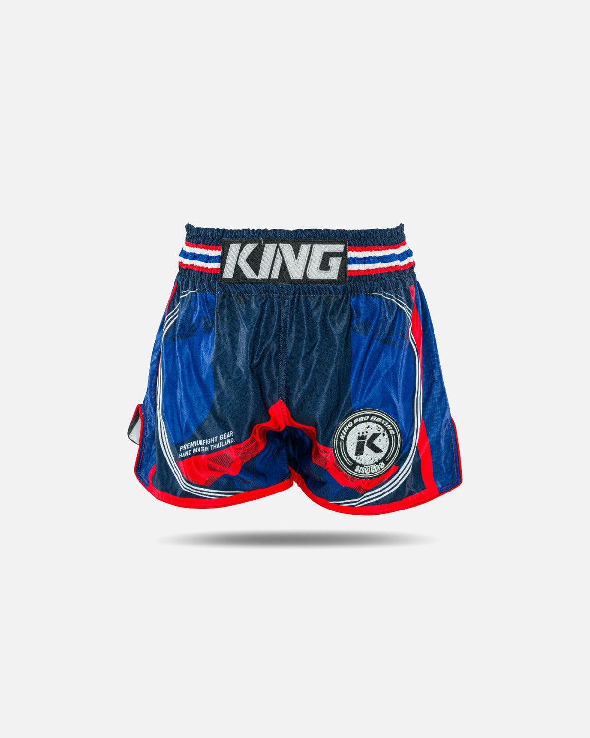 King Pro Boxing Muay Thai Shorts Flag - Blau