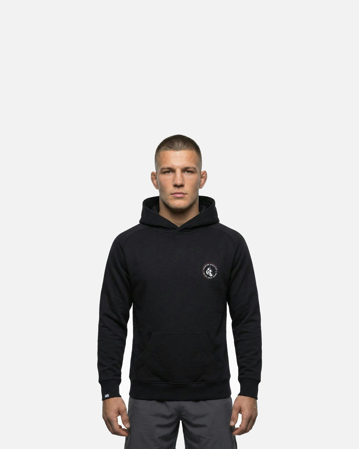 Phantom Athletics Hoodie Never Back Down - Schwarz