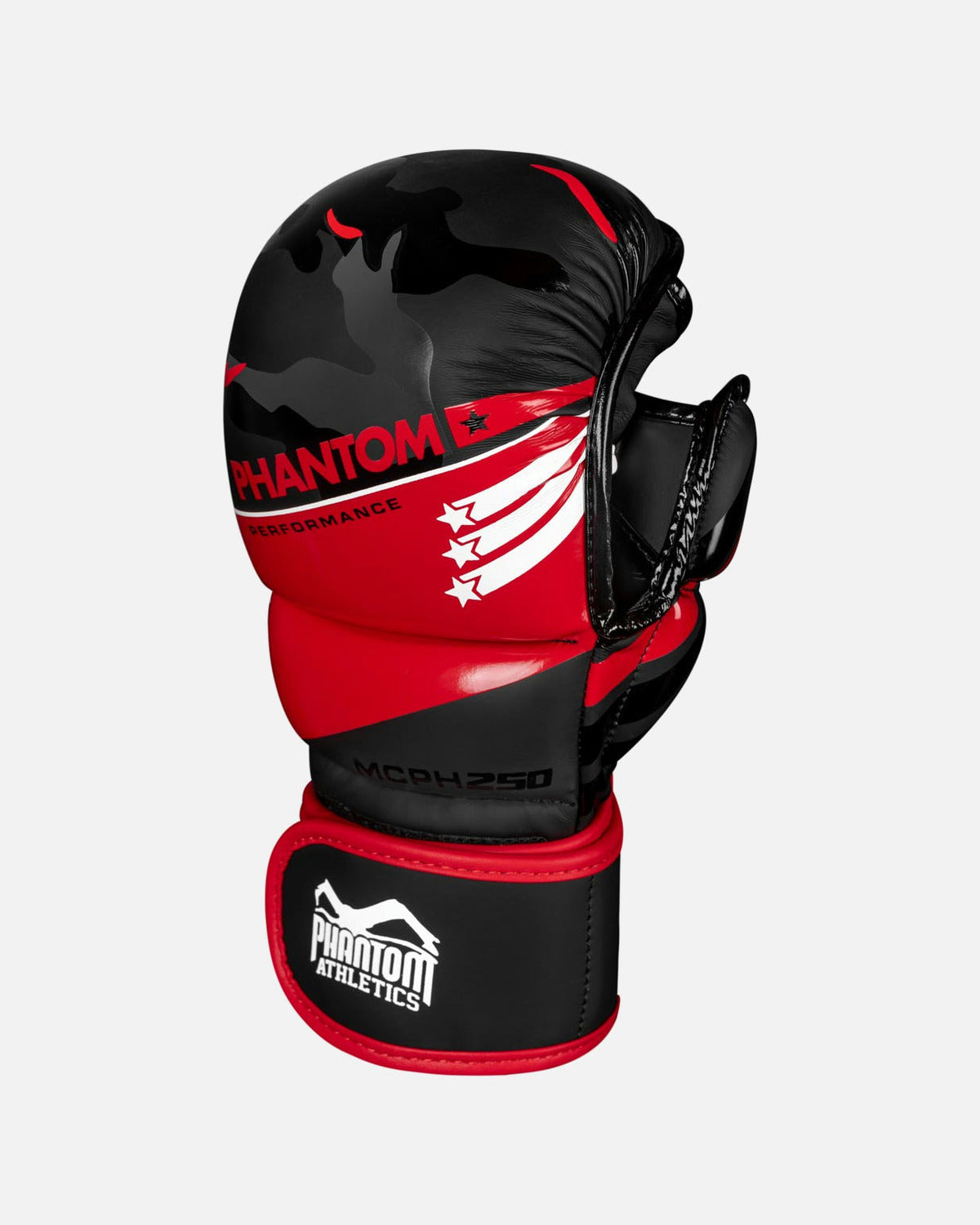 Phantom Athletics MMA-Handschuhe Raider - Rot/Schwarz Camo