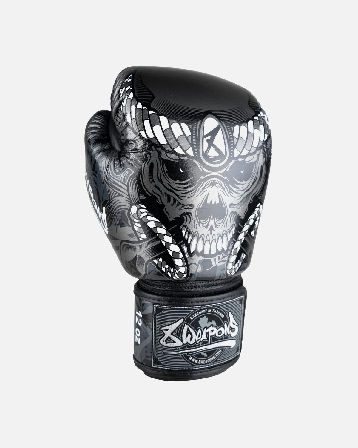 8 WEAPONS Boxhandschuhe Bone Island - Schwarz