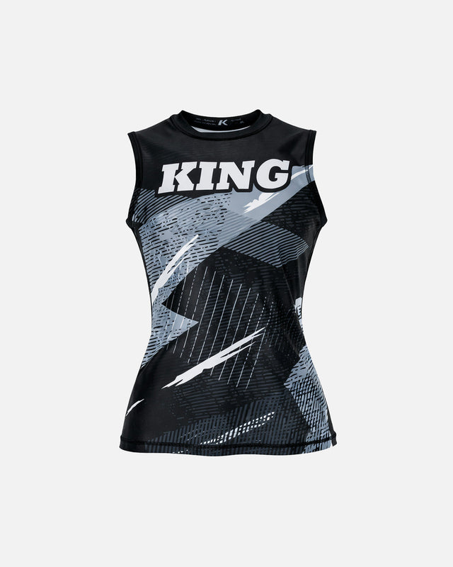 King Pro Boxing Rashguard Shadow 1 Damen - Schwarz