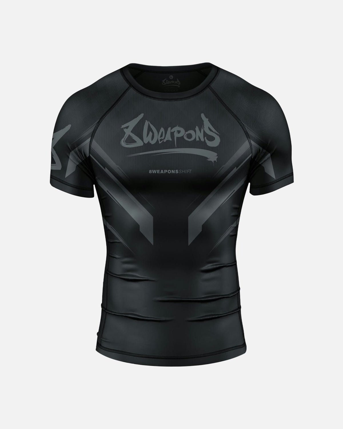 8 WEAPONS Rashguard Shift - Schwarz Matt