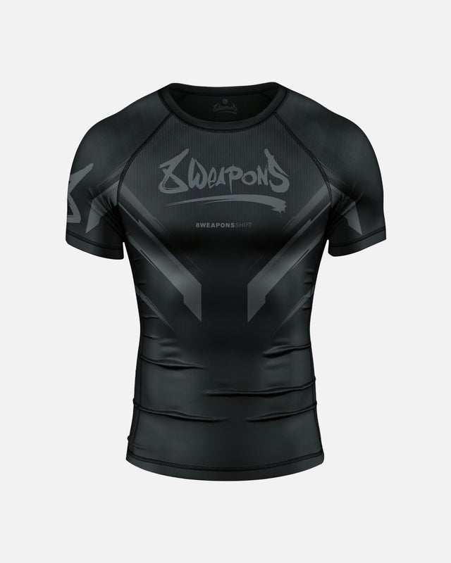 8 WEAPONS Rashguard Shift - Schwarz Matt