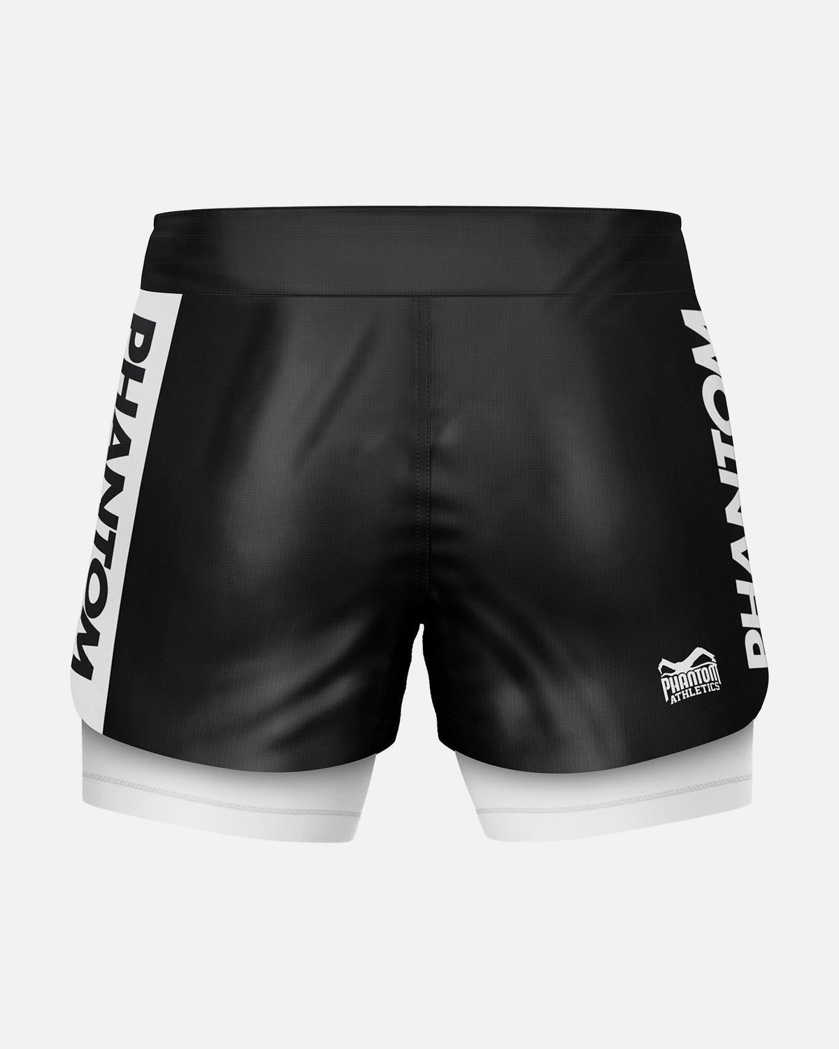 Phantom Athletics Kompressionsshorts Fusion-R 2in1 Ranked - Schwarz/Weiß