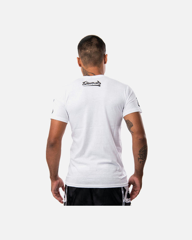 8 WEAPONS T-Shirt Sak Yant Tigers - Weiß