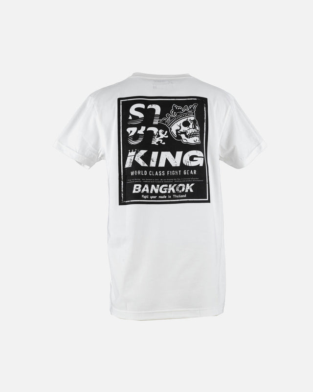 King Pro Boxing T-Shirt Skull 1 - Weiß