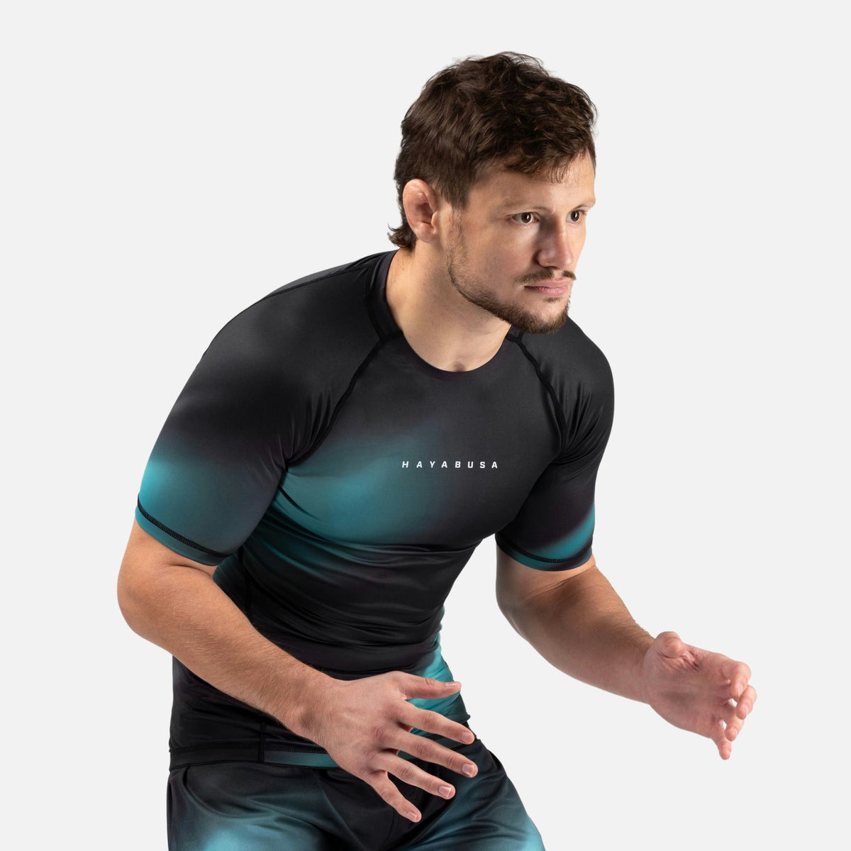 Hayabusa Rashguard Apex Nova Kurzarm - Türkis
