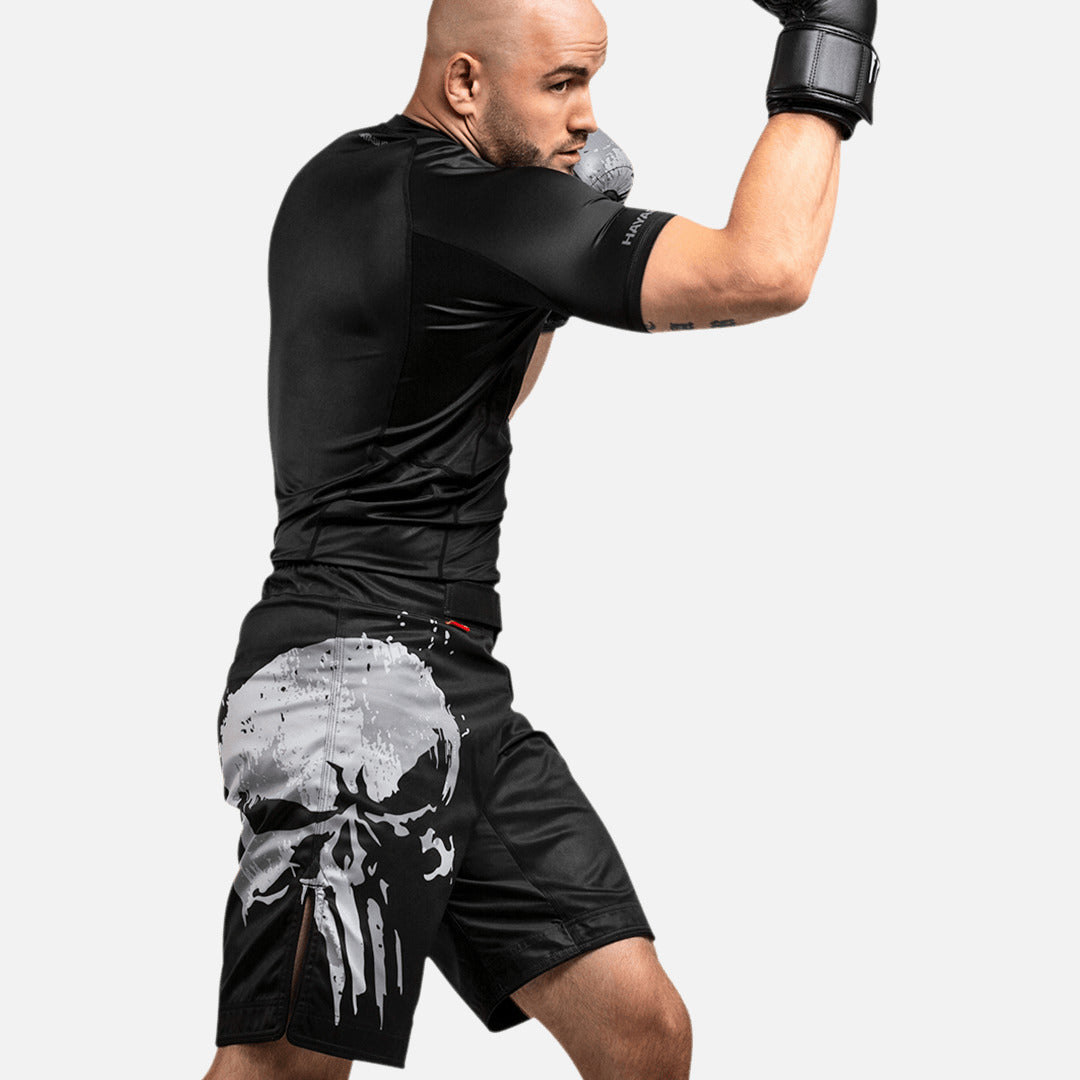 Marvel MMA Shorts The Punisher - Schwarz
