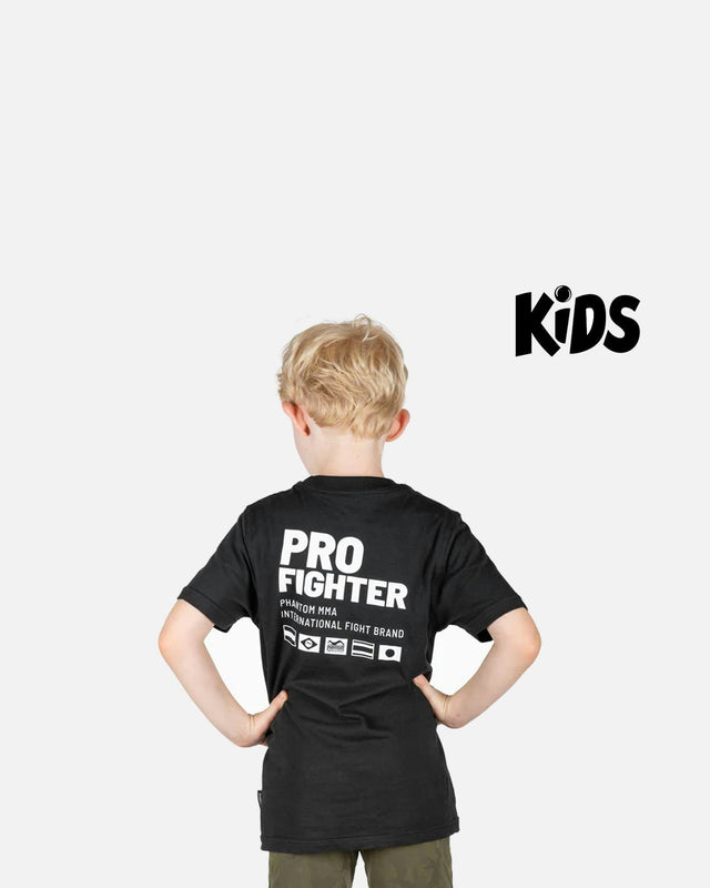 Phantom Athletics T-Shirt Pro Fighter Kinder - Schwarz